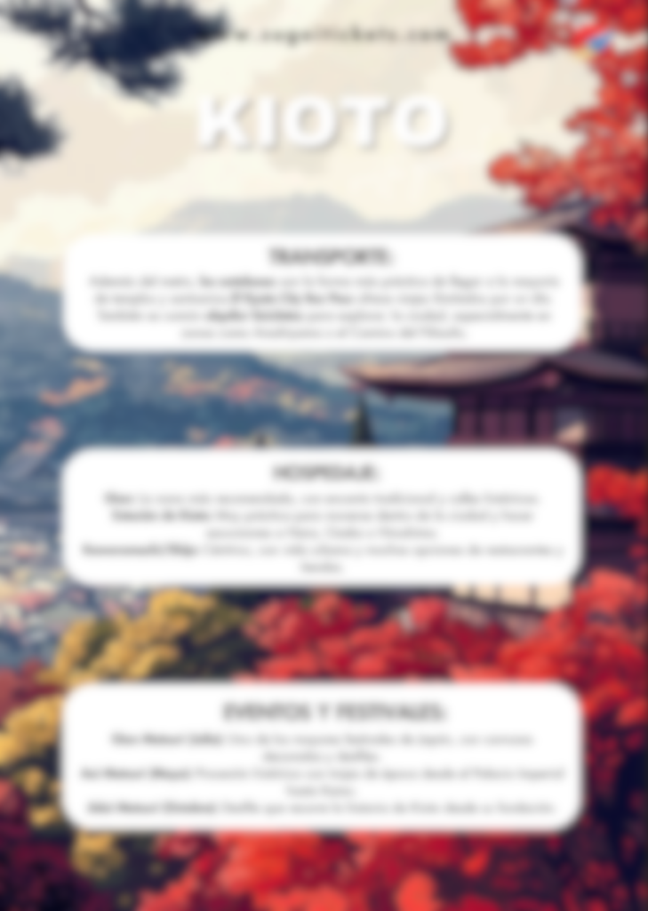 Japón 3 semanas
